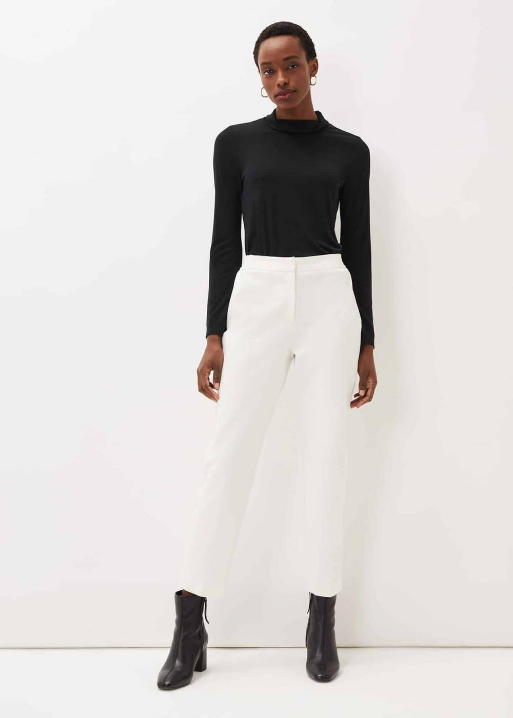Ivie Suit Trouser White | Phase Eight Womens Trousers & Shorts
