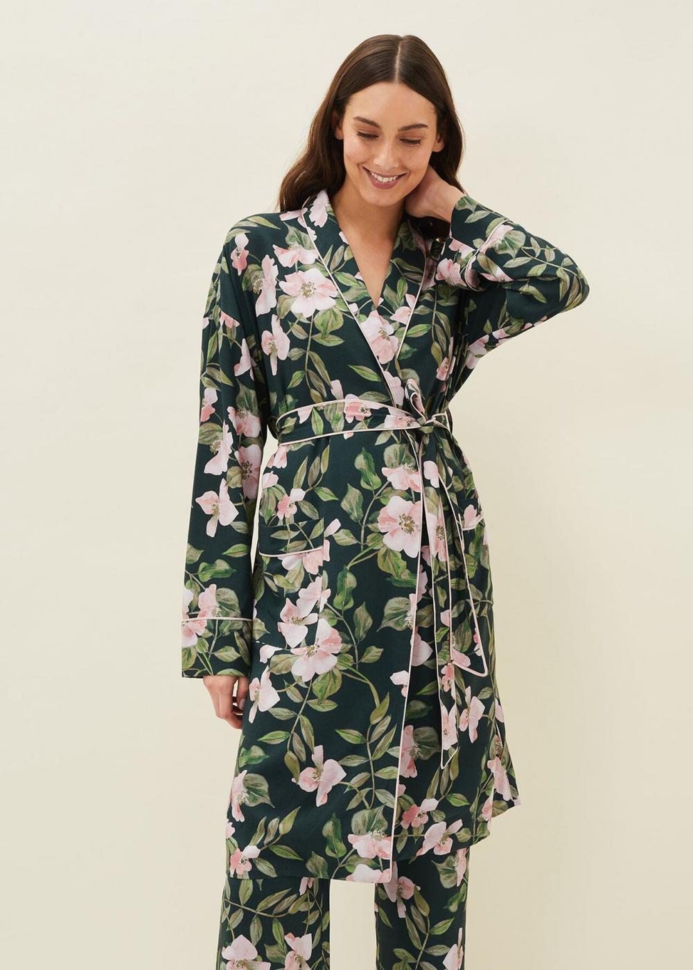 Pina Floral Print Robe Multi-Coloured | Phase Eight Womens Pyjamas