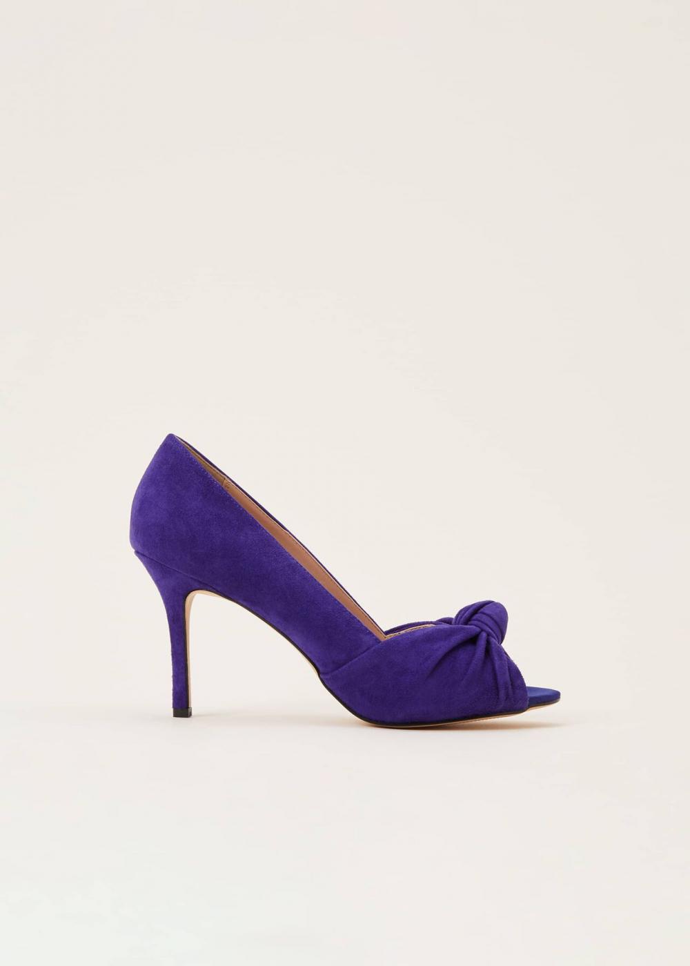 Sonja Knot Front Peep Toe Shoe Cobalt | Phase Eight Womens Heels