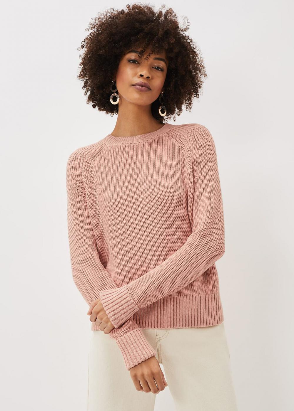 Susan Textured Knitted Jumper Pink | Phase Eight Womens Jumpers & Cardigans