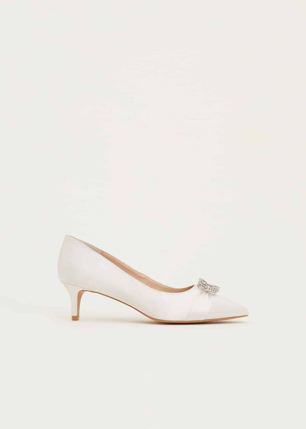 Joelle Sparkle Shoe Ivory | Phase Eight Womens Occasion Shoes